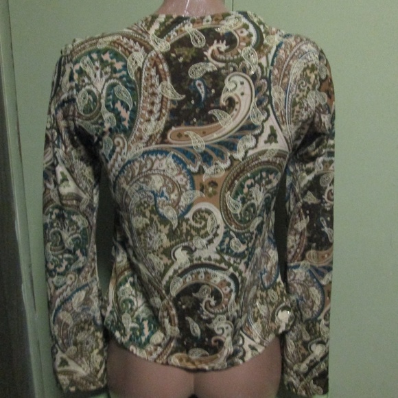 LA KHAKI TOP BLOUSE SIZE L - Picture 4 of 5